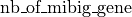 \text{nb\_of\_mibig\_gene}
